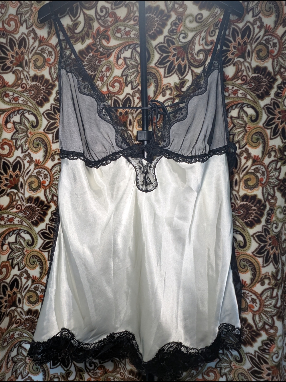 Set Of (3) Black And White Slip Dresses / Intimates